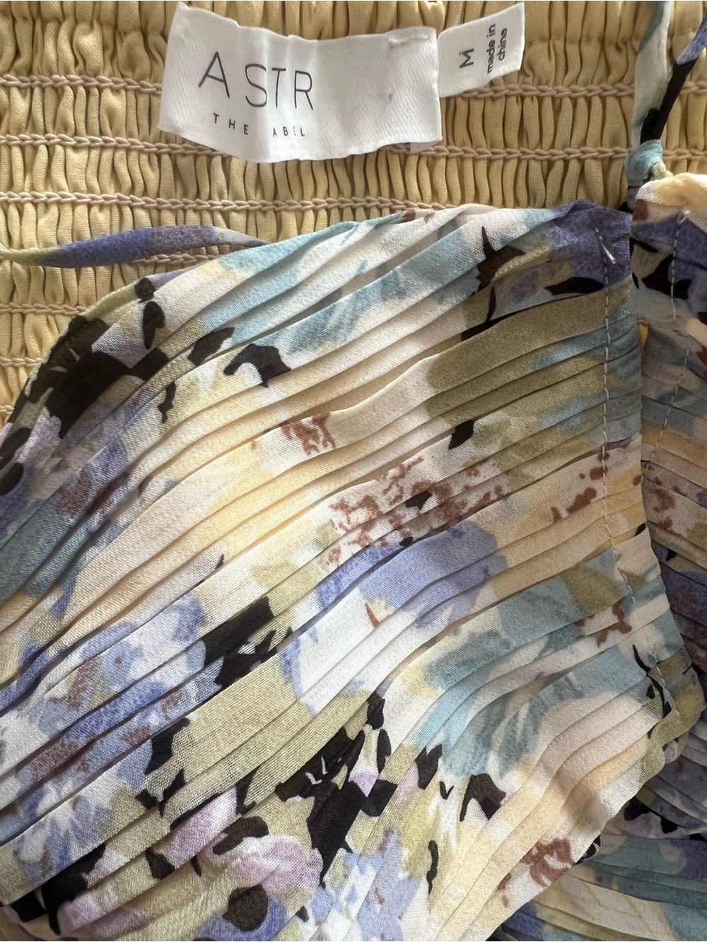 ASTR the label Rozina Maxi Dress in Blue/Green Floral, Size Medium - Picture 8 of 9